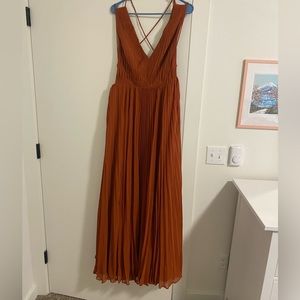 Fame and Partners burnt orange dress